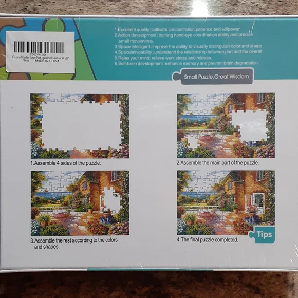 COURTYARD GARDEN JIGSAW PUZZLE. 1000 PIECES - Picture 5 of 5